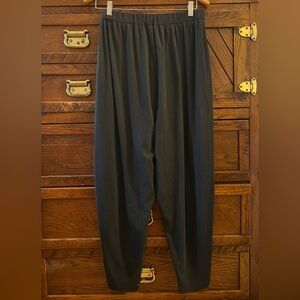 Vtg California Crazee Wear Men's Cotton Blend Pants Size M Black Baggy Parachute